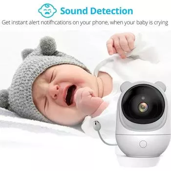 Радионяня 4MP Tuya Smart Wifi камера Обнаружение плача ИК ночное видение Мониторинг температуры Камеры Безопасность Детей Защита Baby Cam