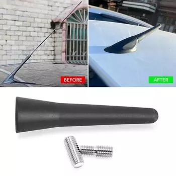 Радиоприемник на крышу FM AM DAB, черный, длина 6,5 см, авто универсальный с винтами, автомобильная антенна, мини короткие автомобильные аксессуары чёрный