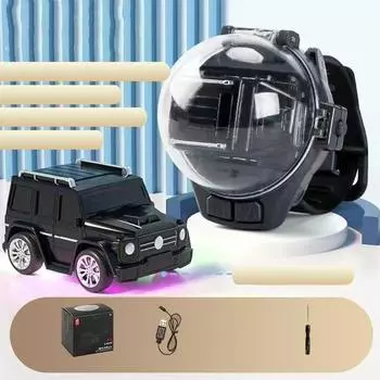 Радиоуправляемая игрушка-часы для автомобиля, интерактивные гоночные игрушки для улицы, дропшиппинг, детский разрез A8O9 White-1pcs