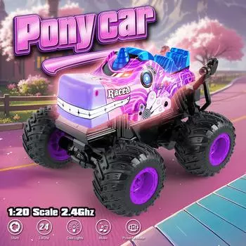 Радиоуправляемая машина 4WD со светодиодными фонарями, 2,4G, радиоуправляемые автомобили с дистанционным управлением, внедорожные грузовики, игрушки для мальчиков для детей