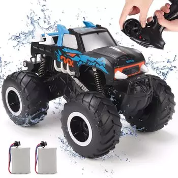 Радиоуправляемая машина для 4WD RC Пульт дистанционного управления беспроводной 360 подарок на день рождения автомобиль дети, внедорожный, амфибийный, 4WD, автомобиль, автомобиль, водонепроницаемый, 2,4 ГГц