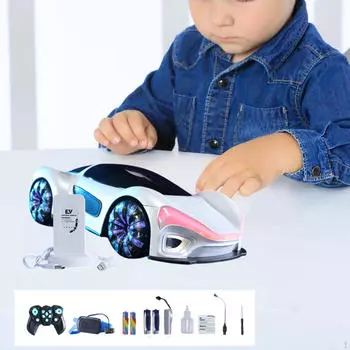 Радиоуправляемая трюковая машинка со светодиодной подсветкой Классическая модель транспортного средства для праздничных рождественских фестивалей белый