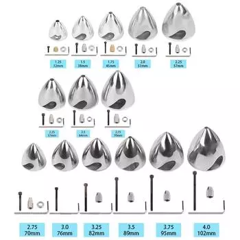 Радиоуправляемые модели самолетов Пропеллер Улучшенные лопасти Премиум алюминиевый кок 1.25in/32mm