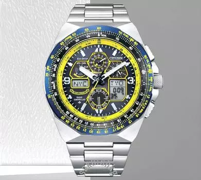 Радиоуправляемые мужские часы CITIZEN Promaster SkyHawk Blue Angle JY8125-54L