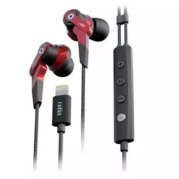 Radius radius Earphones for iPhone Equipped with structure driver Dynamic canal type earphones iOS MFi certified HP-NHL21 iPhone High-MFD HP-NHL21R