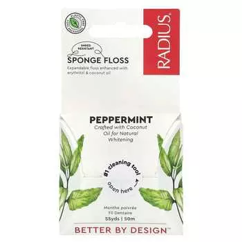 RADIUS, sponge floss, peppermint with coconut oil, 50m (55yds)
