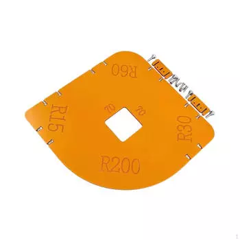 Радиусные углы Фрезерный кондуктор Шаблон Обрезка Фрезерование Закругленная фреза 46cmx27cm