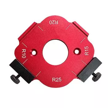 Радиусный шаблон фрезерного станка 4 в 1 R10 R15 R20 R25 Многофункциональный точный алюминиевый сплав Fast Loca