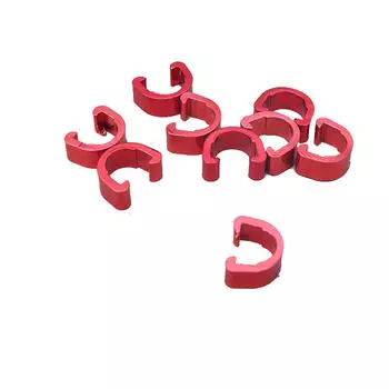 (радость выбирать)10 шт., велосипедный велосипед, MTB, C-зажимы, пряжка, тормозной шланг, кабель, корпус, направляющая One size красный