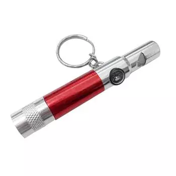 (радость выбирать) Брелок-фонарик, компас, свисток, инструмент для кемпинга и пешего туризма RD One size красный