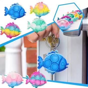 (радость выбирать)Нажмите пузырь сенсорные игрушки для снятия стресса силиконовые игрушки для снятия давления One Size