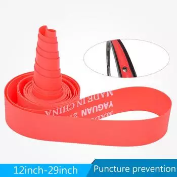 (радость выбирать)Подкрылок для велосипедной шины Внутренняя камера Защитная полоса для покрышки Защитная подкладка One size красный