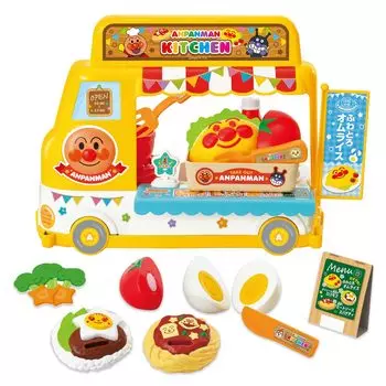 Радостная палитра Anpanman Заказывайте со звоном колокольчика Свежеприготовленная Anpanman Kitchen Car (ДЖОЙПАЛИТА) Орёри на вынос!