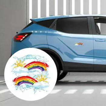 Радуга Автомобильная Наклейка Украшение Клейкая Автомобильная Эмблема Наклейка Наклейки На Кузов Автомобиля Наклейки Для Автомобилей Мотоциклов