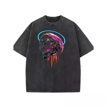 Радуга Дети Облака Текст Красочный, Мужская Винтажная Футболка с Коротким Рукавом и Круглым Вырезом, Удобный Топ из Чистого Хлопка, Универсальная Футболка S