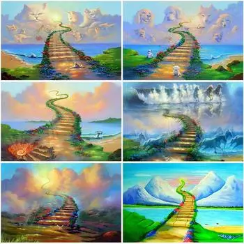 Радуга DIY 5D алмазная живопись вышивка крестиком Пейзаж Животные Алмазная вышивка горный хрусталь картина комплект для вышивки крестом домашний декор Full Round 20x30CM