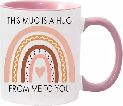 Радуга Радуга Керамическая Кофейная Кружка Эта Кружка - Мои Объятия Для Тебя 301-400ml