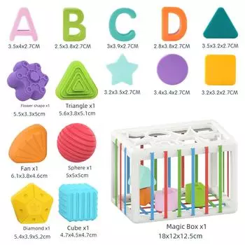 Радуга Sesele Детская познавательная и развивающая игрушка-шестигранник с бесплатной доставкой