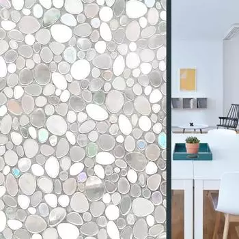 Радужная оконная пленка, простая установка, съемная, без клея, анти-УФ, 3D декоративная виниловая тонирующая наклейка на окно прозрачный