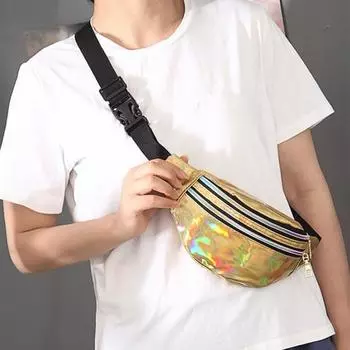 Радужная поясная сумка с блестками, водонепроницаемая поясная сумка из искусственной кожи королевский синий