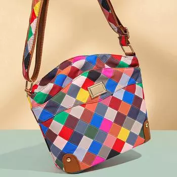 Радужная сумка, женская сумка через плечо, сумка для матери среднего возраста, сумка в форме ракушки