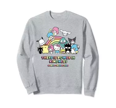 Радужная толстовка Sanrio Characters US Design серый