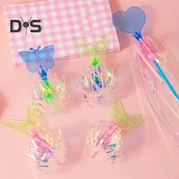 Радужная вертушка палочка пузырьковая палочка радужная вертушка игрушка вращающаяся вертушка с переменным вращением палочка рейв игрушки для вечеринок и фестивалей 1pc