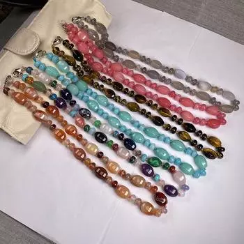 Бусы для женщин из полудрагоценных камней