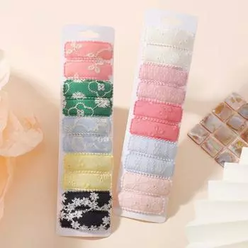 РАДУЖНЫЕ БАНТЫ 20 шт. Милые цветочные заколки для волос BB с принтом для девочек 2,2 Дофаминовые заколки Головные уборы Детские аксессуары для волос