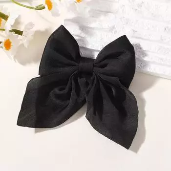 РАДУЖНЫЕ БАНТЫ 2 ШТ. Банты для волос в хвостик для девочек, заколка для волос 3,3 дюйма, атласные однотонные заколки для волос, женские заколки для челки