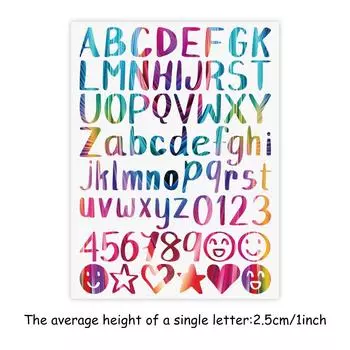 Радужные буквы цифры термотрансфер A-Z 0-9 футболка термопресс аппликация сделай сам нашивки одежда наклейки полоски