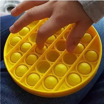 Радужные игрушки-пузыри, сенсорный аутизм, сжимающее средство для снятия стресса, мини-игрушки, простая игрушка для релаксации с ямочками