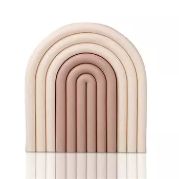 Радужные изоляционные подставки под бутылки, многоразовые термостойкие утолщенные подставки под приборы, не допускающие ожогов, кухонные принадлежности