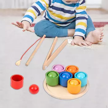 Радужные шары в стаканчиках и классификация для начальной школы по координации