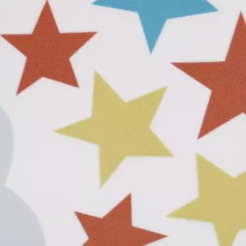 Радужные звезды Наклейка на стену Детская спальня Оконные наклейки Виниловые художественные фрески Съемные 1PC