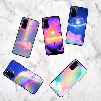 Радужный чехол для телефона Samsung Galaxy S7 Edge Plus S9 S20Plus S20ULTRA S10lite S225G S10 samsungS22plus5G