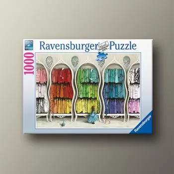 Радужный гардероб, пазл Ravensburger из 1000 деталей, популярная корейская настольная игра