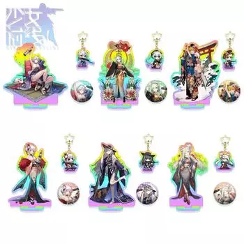 Радужный лазер для девочек Frontline, аниме-фигурка, косплей, акриловые подставки, модель, брелок с вывеской, брошь, набор игрушек, изысканный набор 1