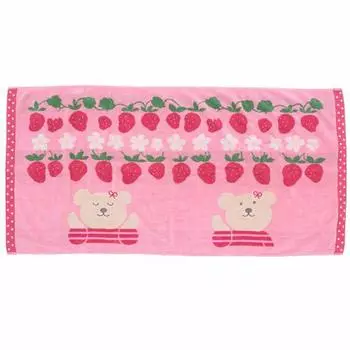 Радужный медведь Волнующее банное полотенце розового цвета розовый