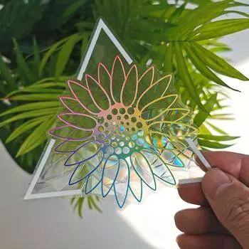 Радужный охотник на окна наклейки на стену пленка 3D ловцы солнца декор DIY стеклянные самоклеящиеся наклейки на стену для дома спальня ПВХ пленка