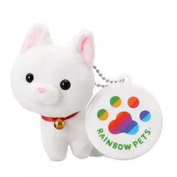 [радужный питомец] Моя мягкая игрушка-кошка (белый)