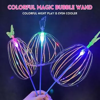 Радужный вертушка Палочка Пузырьковая палочка Радужный вертушка Игрушка Вращение Вращение Вихрь Переменная 1pc