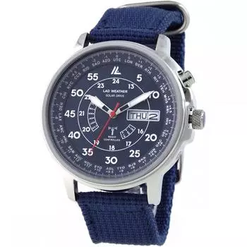 [Radweza] Радио наручные часы Радио солнечные часы для мужчин 100 м водонепроницаемые lad017 NAVY