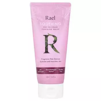 Rael, успокаивающий гель-пенка для женской гигиены, без отдушек, 130 мл (4,4 жидких унции)