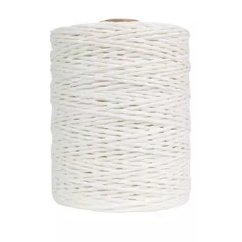 Raffia Paper Yarn Twine Gift Wrapping DIY Craft Box Weaving Crocheting белый