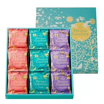 Ragetsudo Petit Gaufre 2 шт x 24 запеченные Новые зимние сладости маленькие Подарки для семьи Уэно [сумки Уэно] Сладости, товары, подарки, сладости, подарки на конец года,