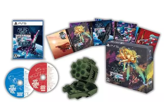 Raiden III x MIKADO MANIAX Limited Edition Diorama бумажная обложка саундтрека - PS5 [Бонус] крафт, 2-дисковый CD, костюм белый