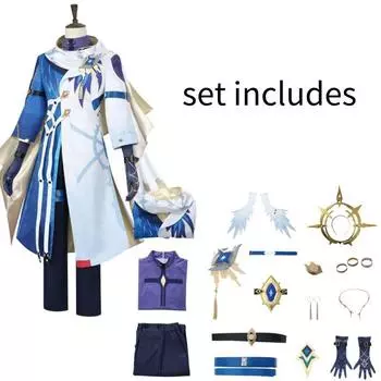 Rail Honkai Star Sunday Cosplay Costume Set Party Accessories Fashion Gift Fans XS