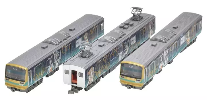 Railway Collection Iron Collection Izu Hakone Railway 7000 Series 7502 Formation Wrapped Train Set Diorama Supplies ``YOHANE TRAIN 3-Car
