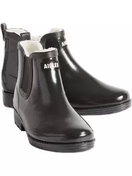 Rain Boots Carville Fur 2 Rubber Boots Black [Aigle] [Official] чёрный